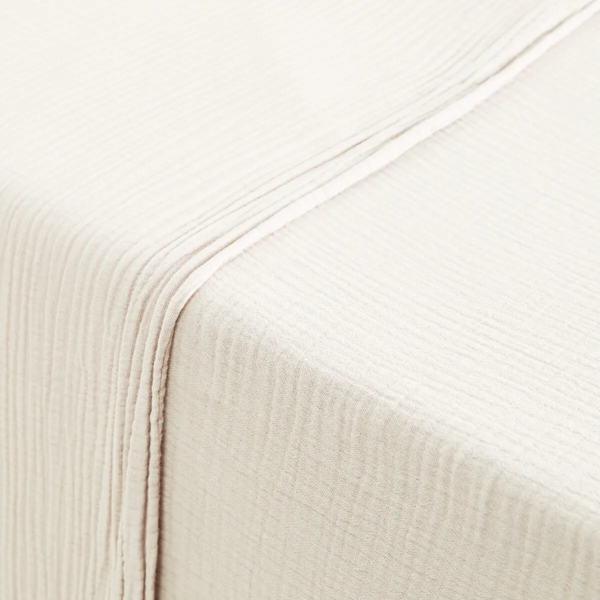 Drap Plat Uni Gaze De Coton, Kumla — vue 3