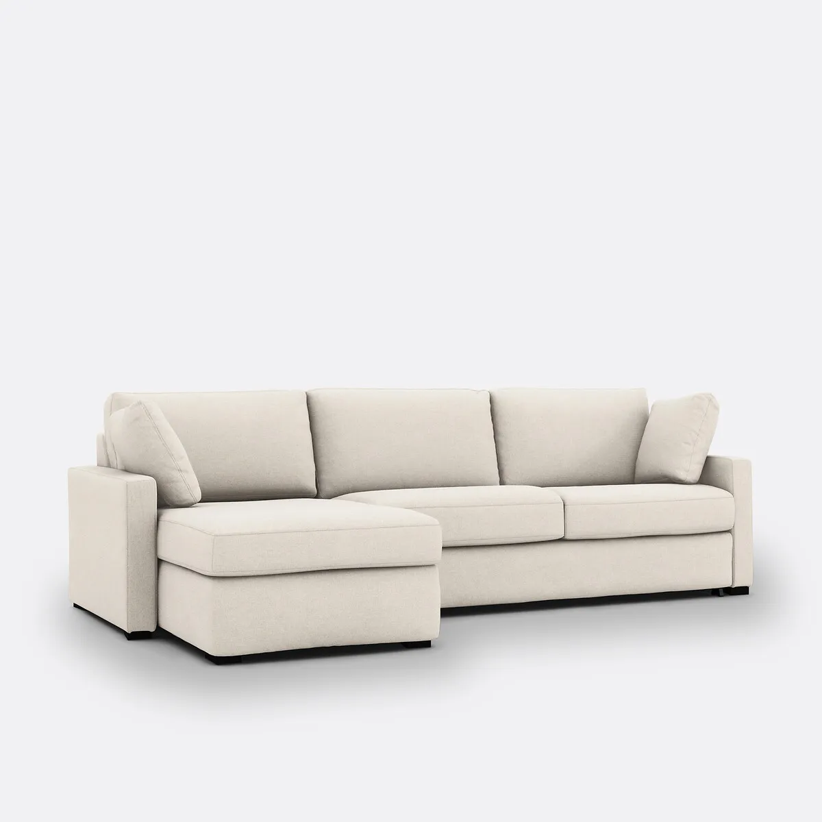 Canapé D'angle, Convertible, 4 Places, En Polyester, Comfort Bultex®, TIMOR — vue 3