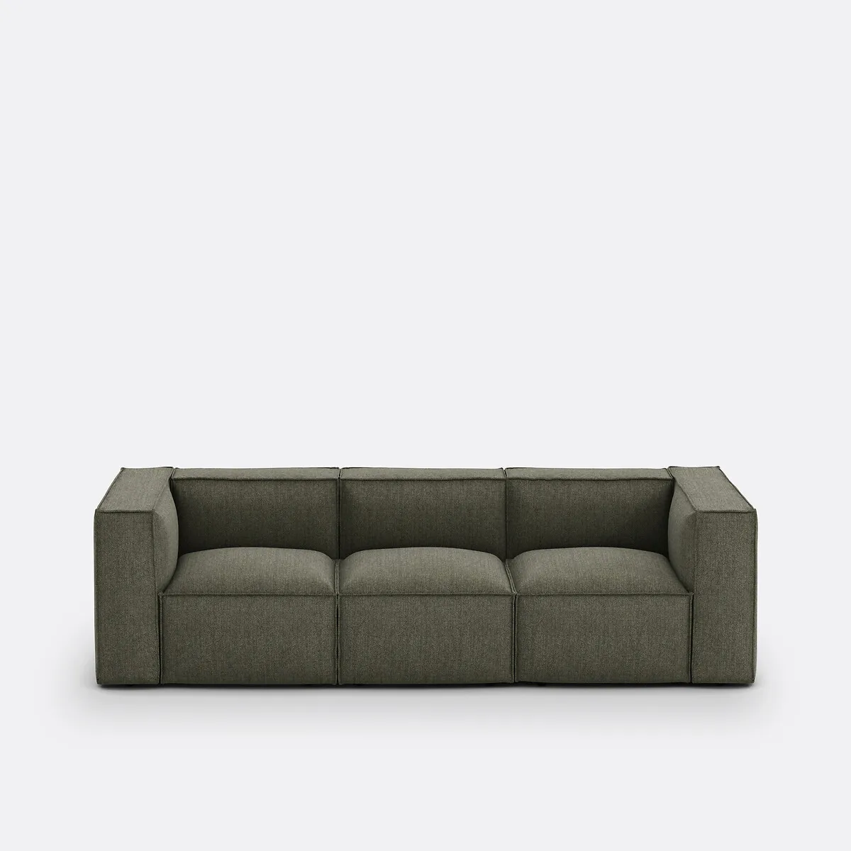 Canapé Modulable, 3 Places, En Tissu Texturé, SEVEN