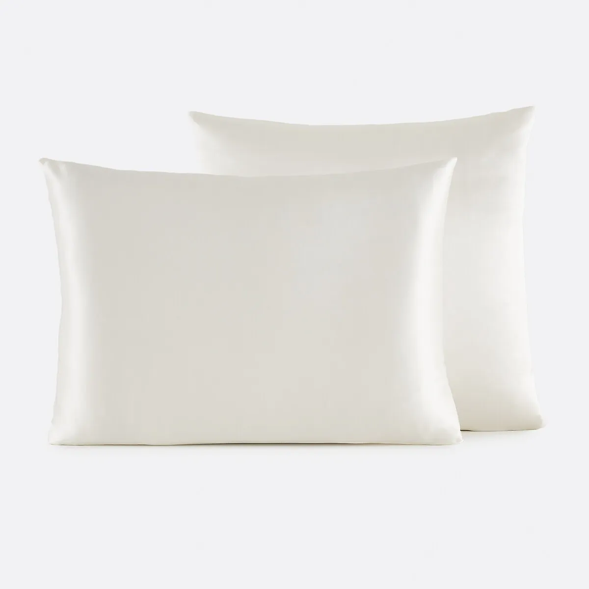 Taie D'oreiller Unie En Soie, Bijou