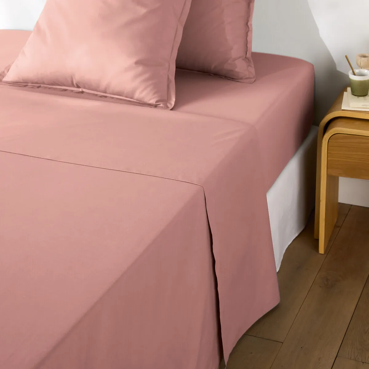 Drap Plat Uni En Percale De Coton, 80 Fils, Scenario — vue 3