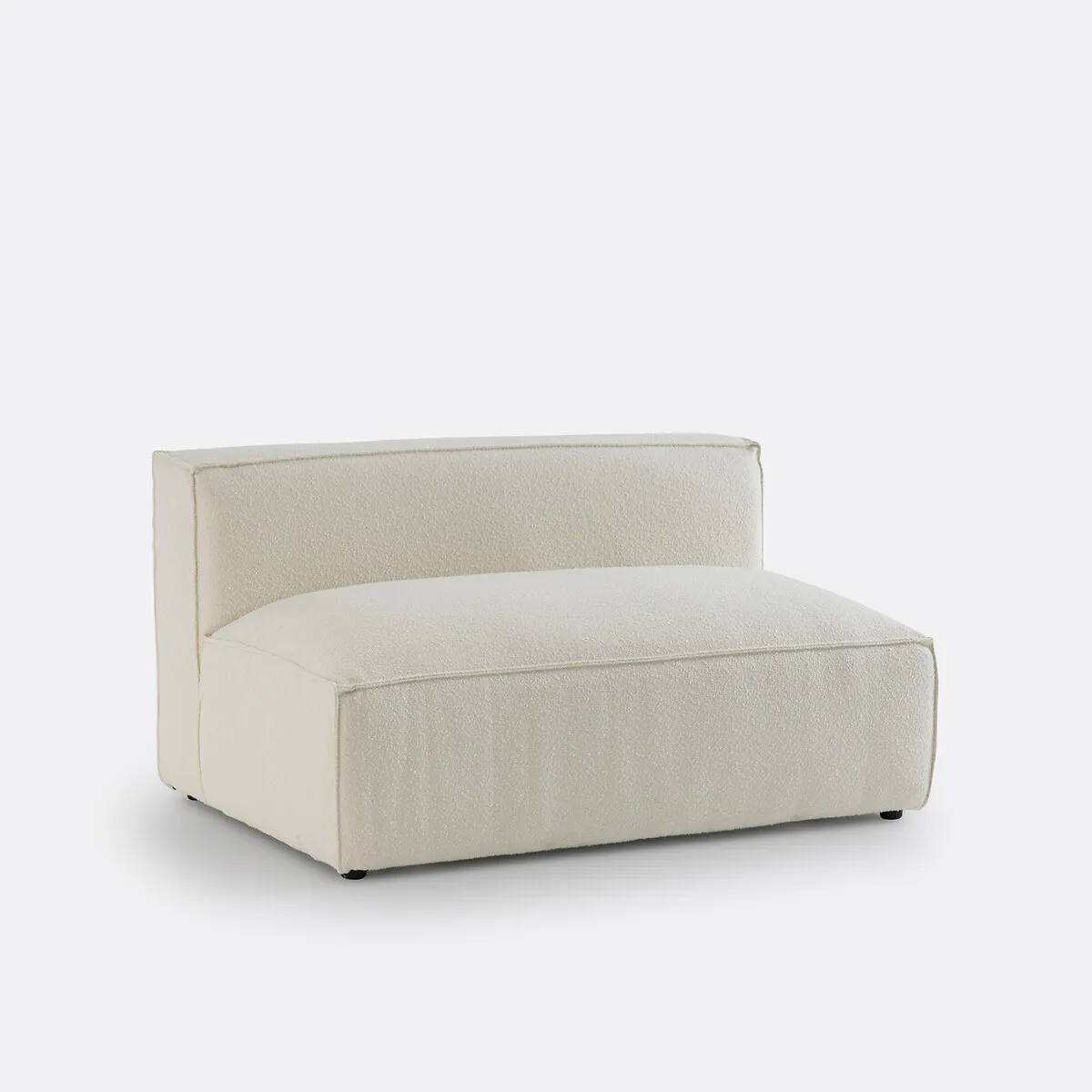 Elément Banquette Pour Canapé Modulable, 2 Places, En Bouclette, SEVEN — vue 3