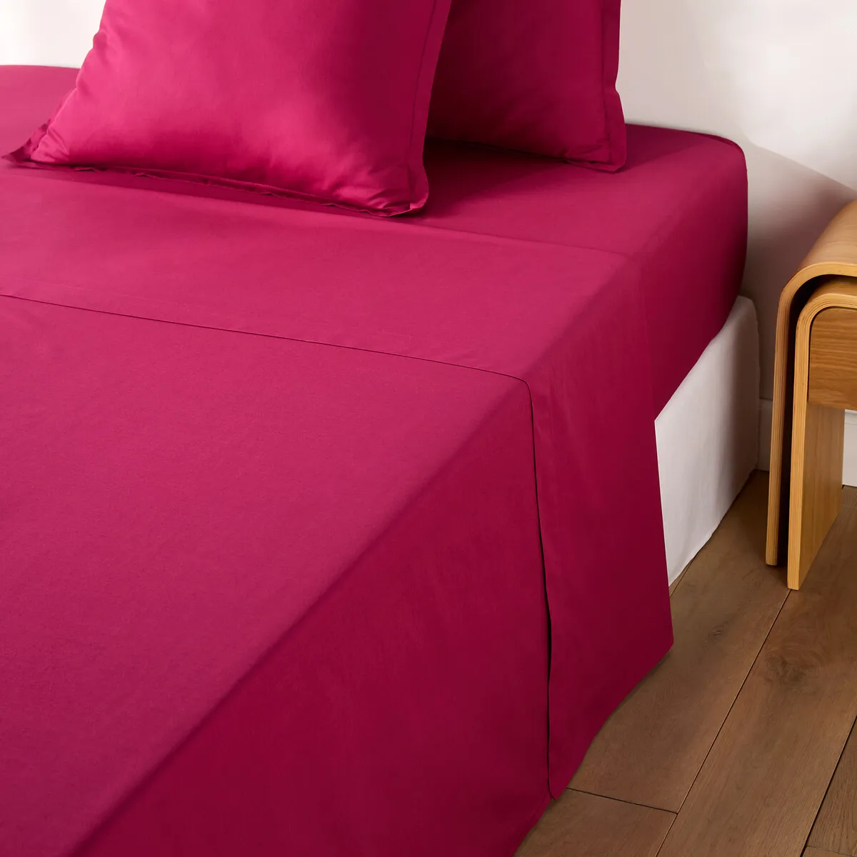 Drap Plat Uni En Percale De Coton, 80 Fils, Scenario — vue 3