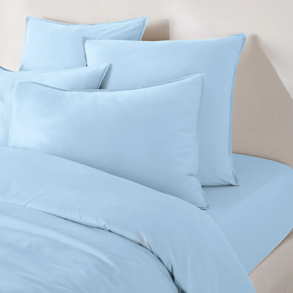 Drap Housse Uni Coton Lavé Bonnet 30cm, Scenario — vue 3