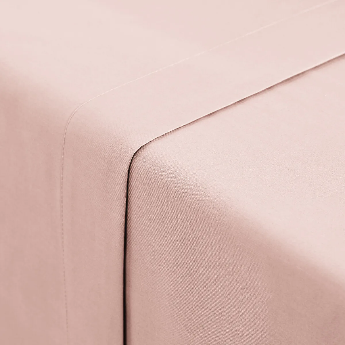 Drap Plat Uni En Percale De Coton, 80 Fils, Scenario — vue 3