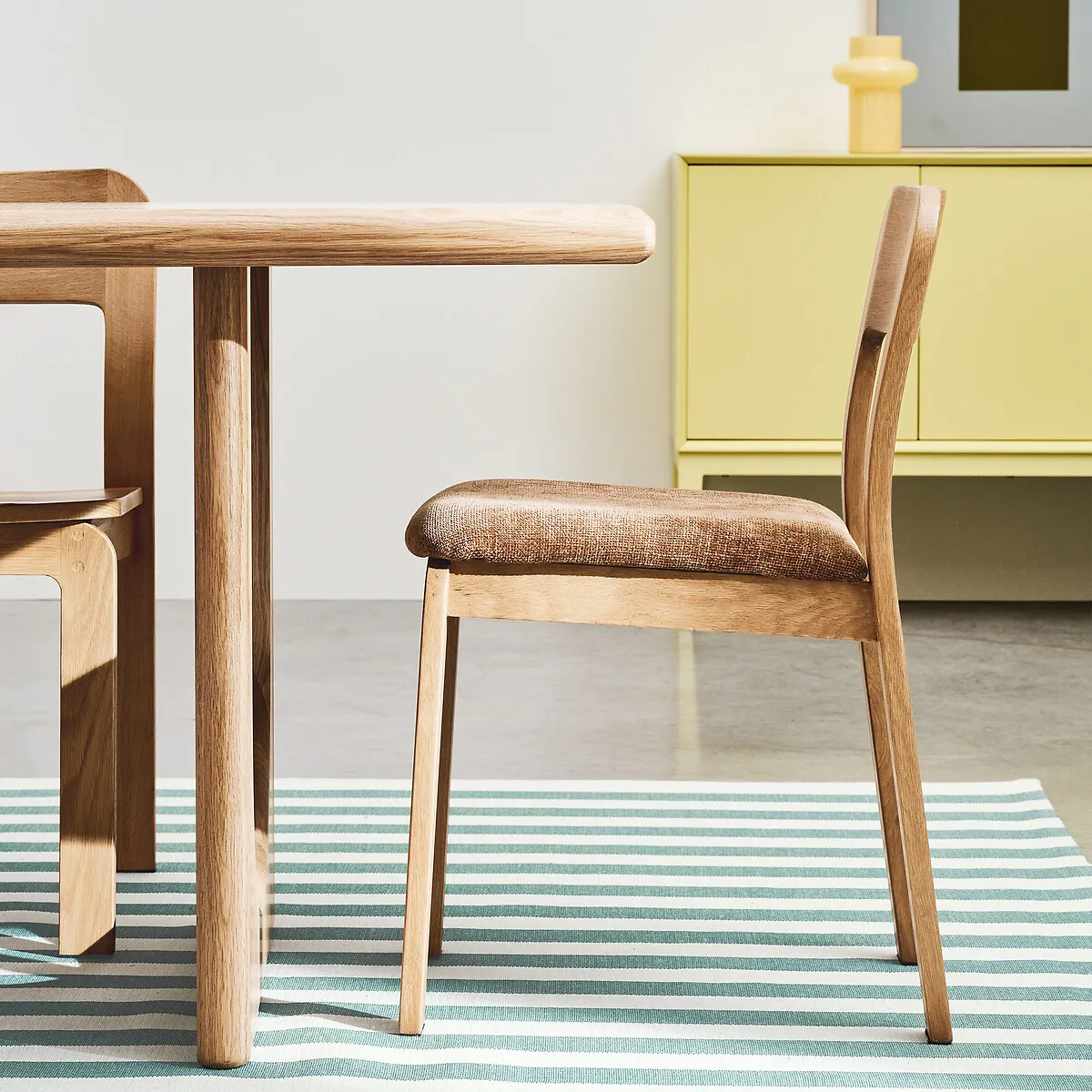 Lot De 2 Chaises Rembourrées En Chêne Massif Talet — vue 3
