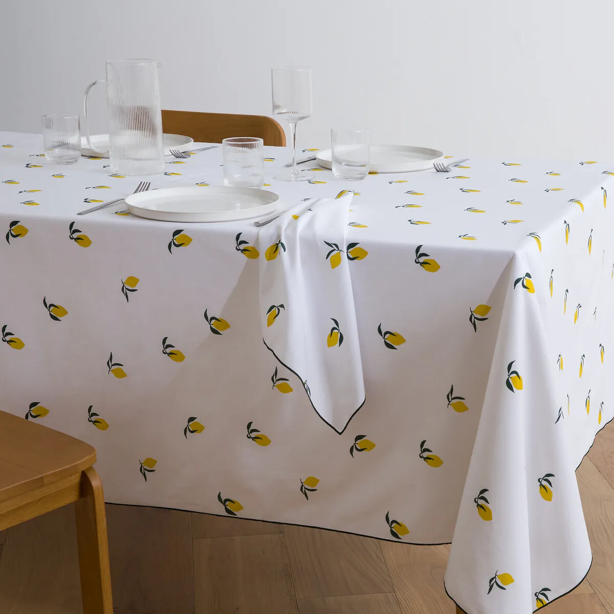 Nappe Imprimée, En Coton, CITRON
