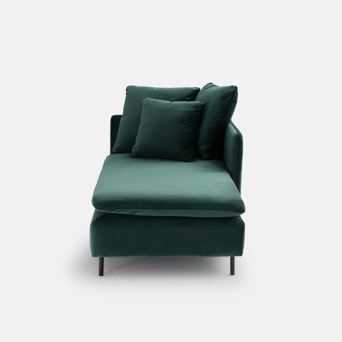 Méridienne Modulable, En Velours, Profondeur 179 Cm, IVETE — vue 3