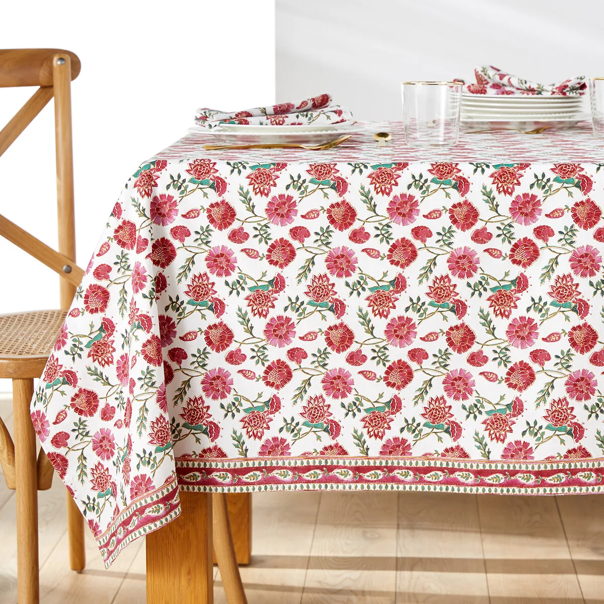 Nappe Imprimée Coton Lavé, Bhojan