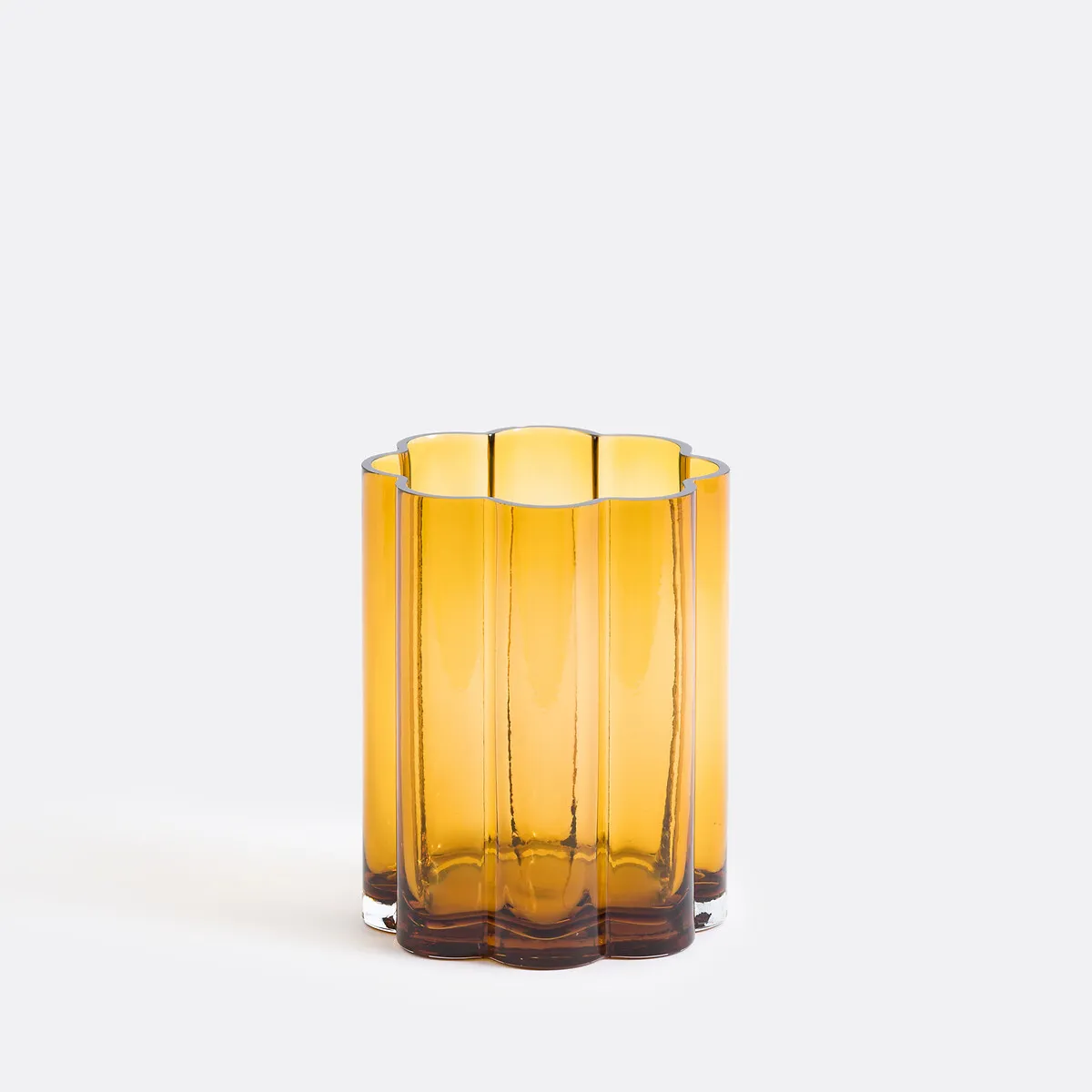 Vase En Verre Ambré H20 Cm, Helia