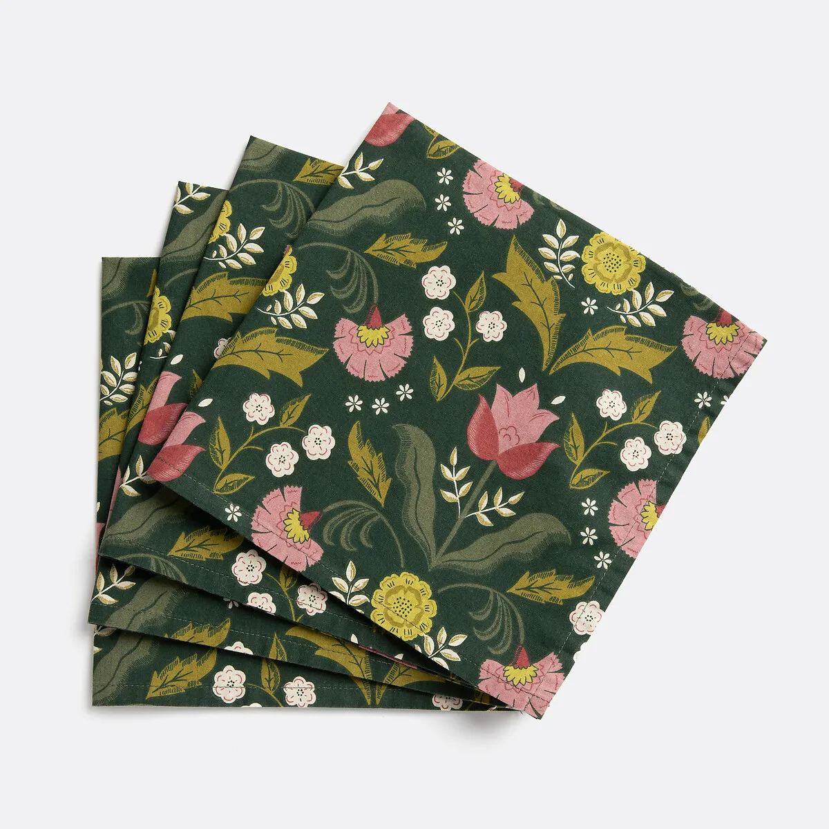 Lot 4 Serviettes De Table Coton Lavé, Suzanna