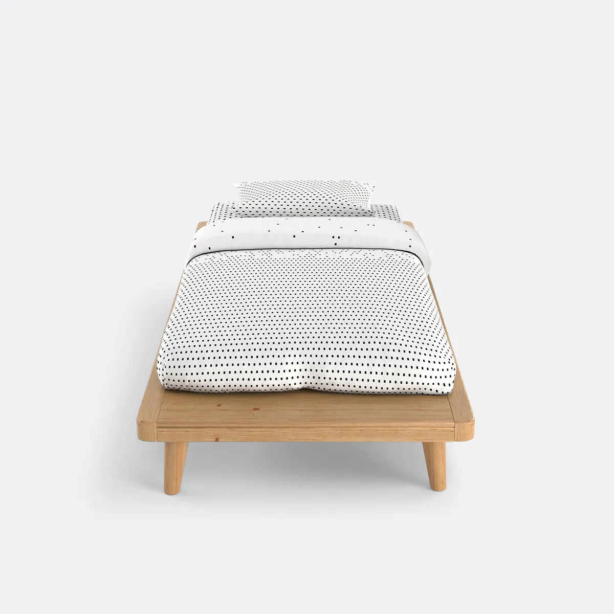 Lit Plateforme + Sommier + Tablette, Jimi — vue 3