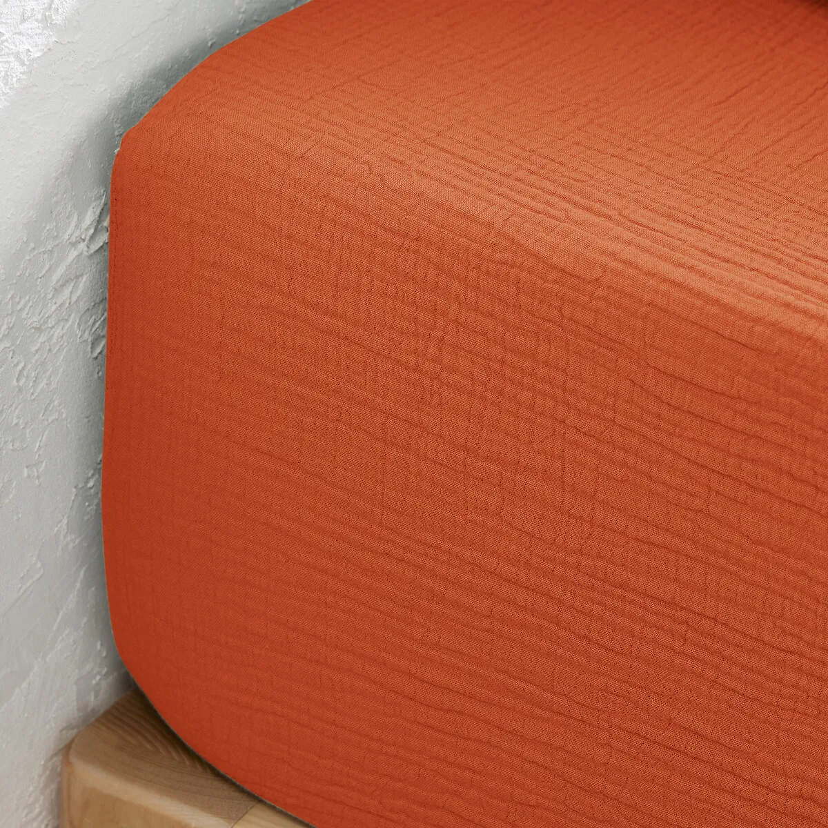 Drap-housse Uni Gaze De Coton Bonnet 30cm, Kumla — vue 3