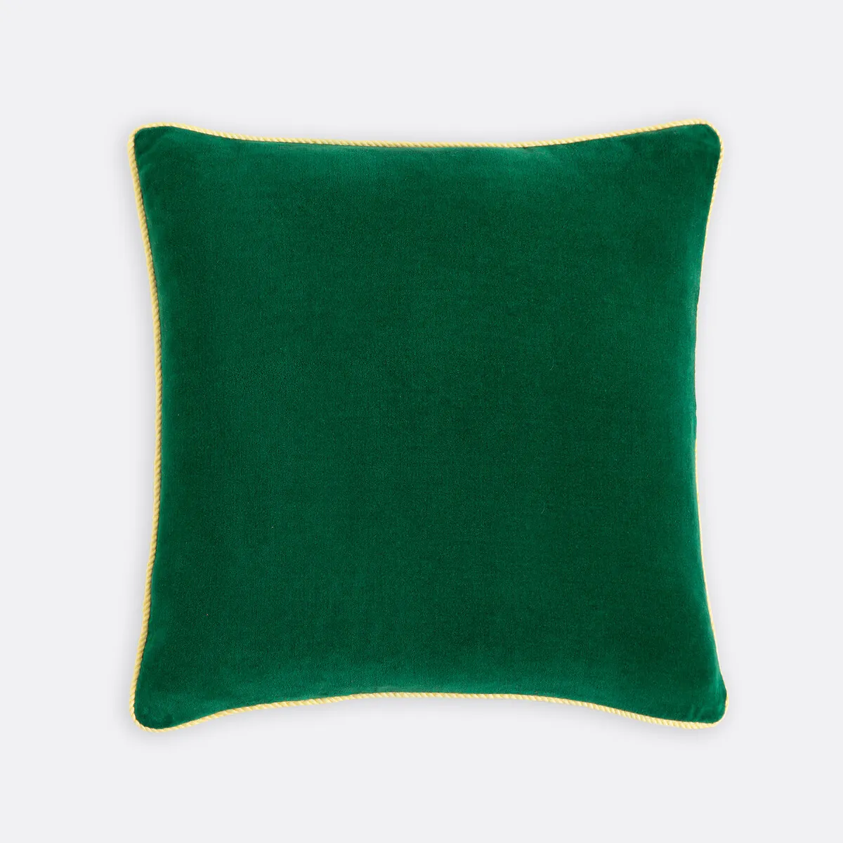 Housse De Coussin Bicolore Carrée 50x50 Cm, En Velours, GUSALI