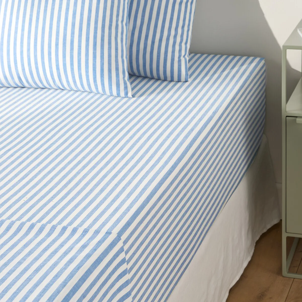 Drap-housse Coton Bonnet 30 Cm, SOIZIC BLEU — vue 3