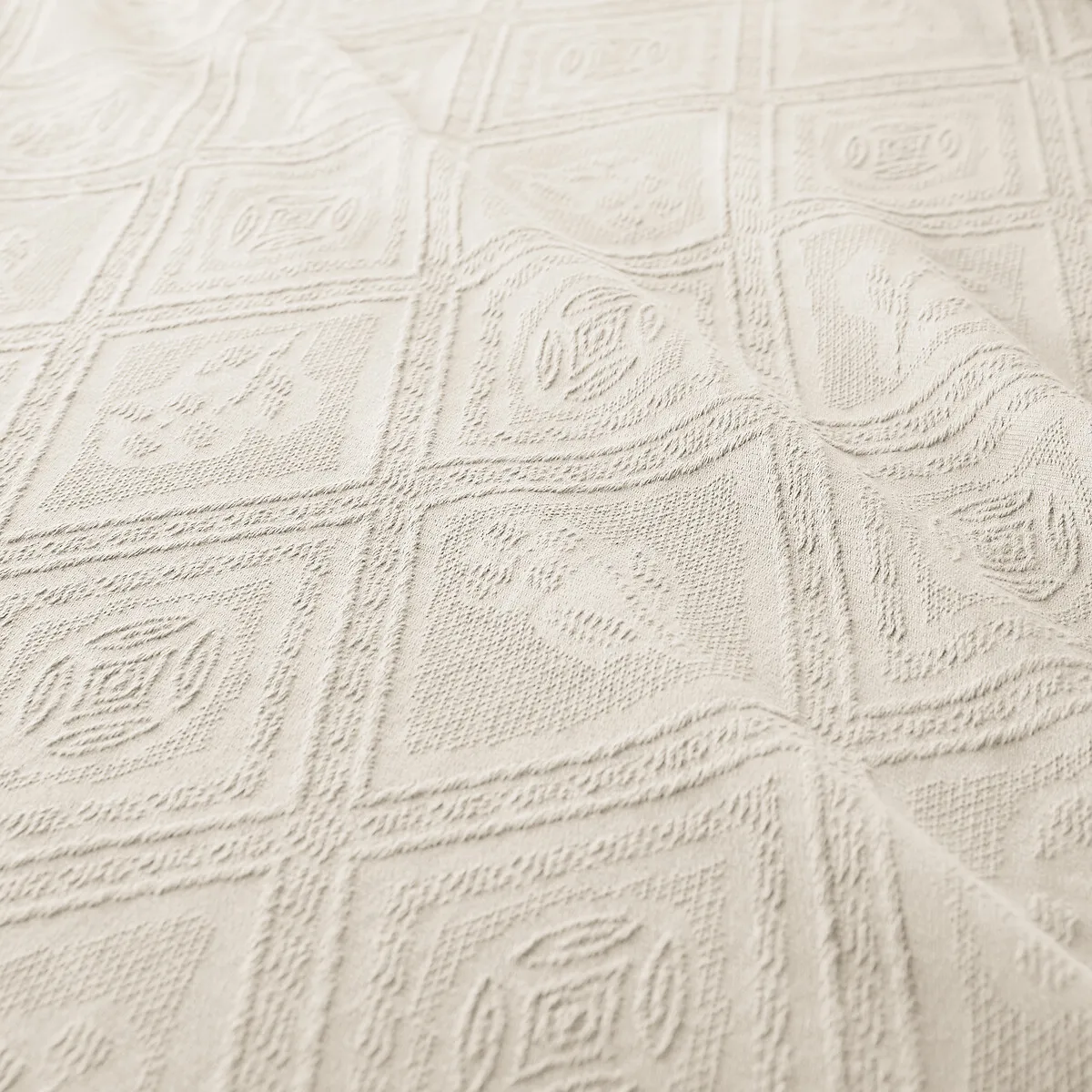Dessus De Lit Coton Jacquard, Indo — vue 3