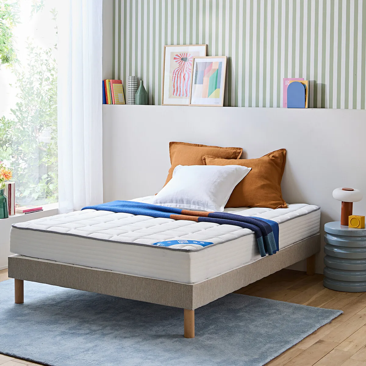 Matelas 406 Ressorts, Soutien Ferme, Accueil Moelleux