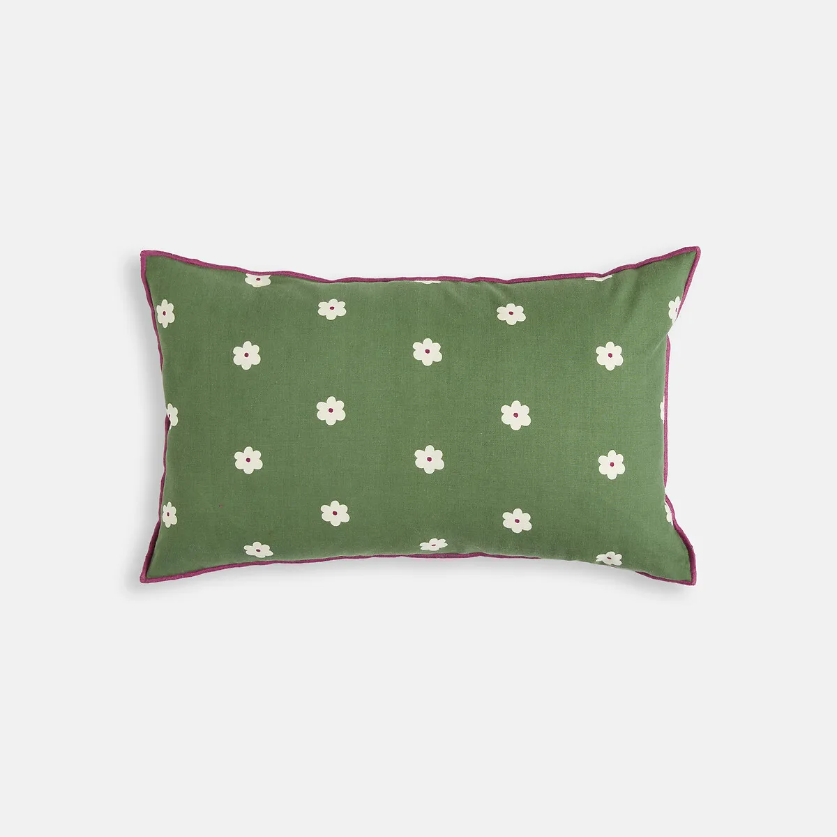 Housse De Coussin Rectangulaire, En Coton, Motif Fleurs, LEIHO