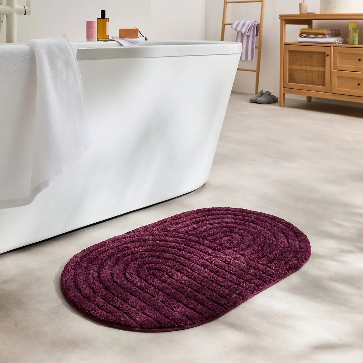 Tapis De Bain, Coton Recyclé Tufté, Simeas — vue 3