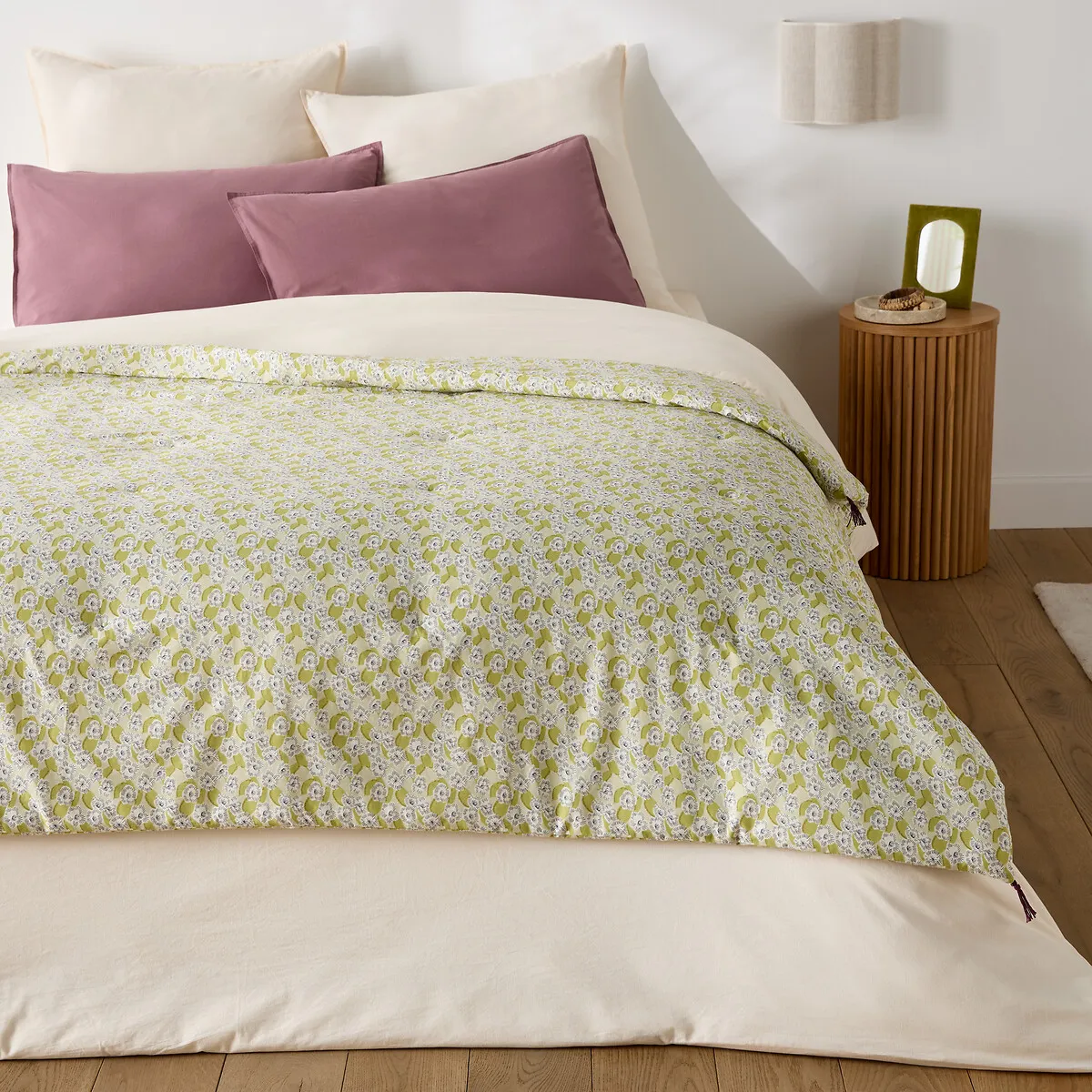 Édredon Matelassé Imprimé Floral Voile De Coton, MALKO