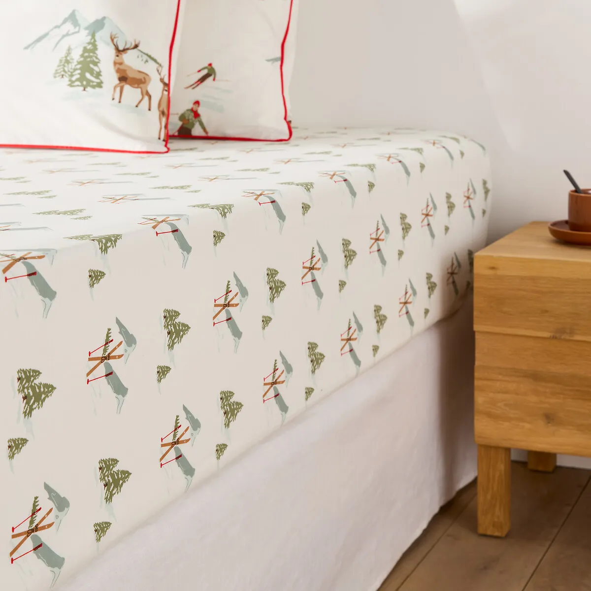 Drap Housse Percale Coton Bonnet 30 Cm, Alpes