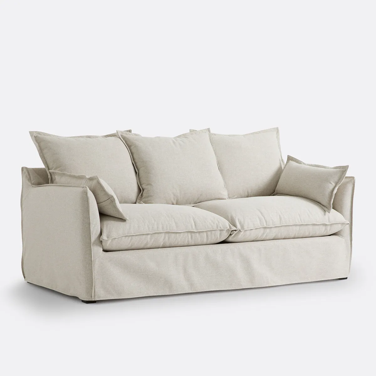 Canapé 2, 3 Ou 4 Places, Convertible, Matelas 6cm, Dehoussable, Polyester, ODNA  — vue 3