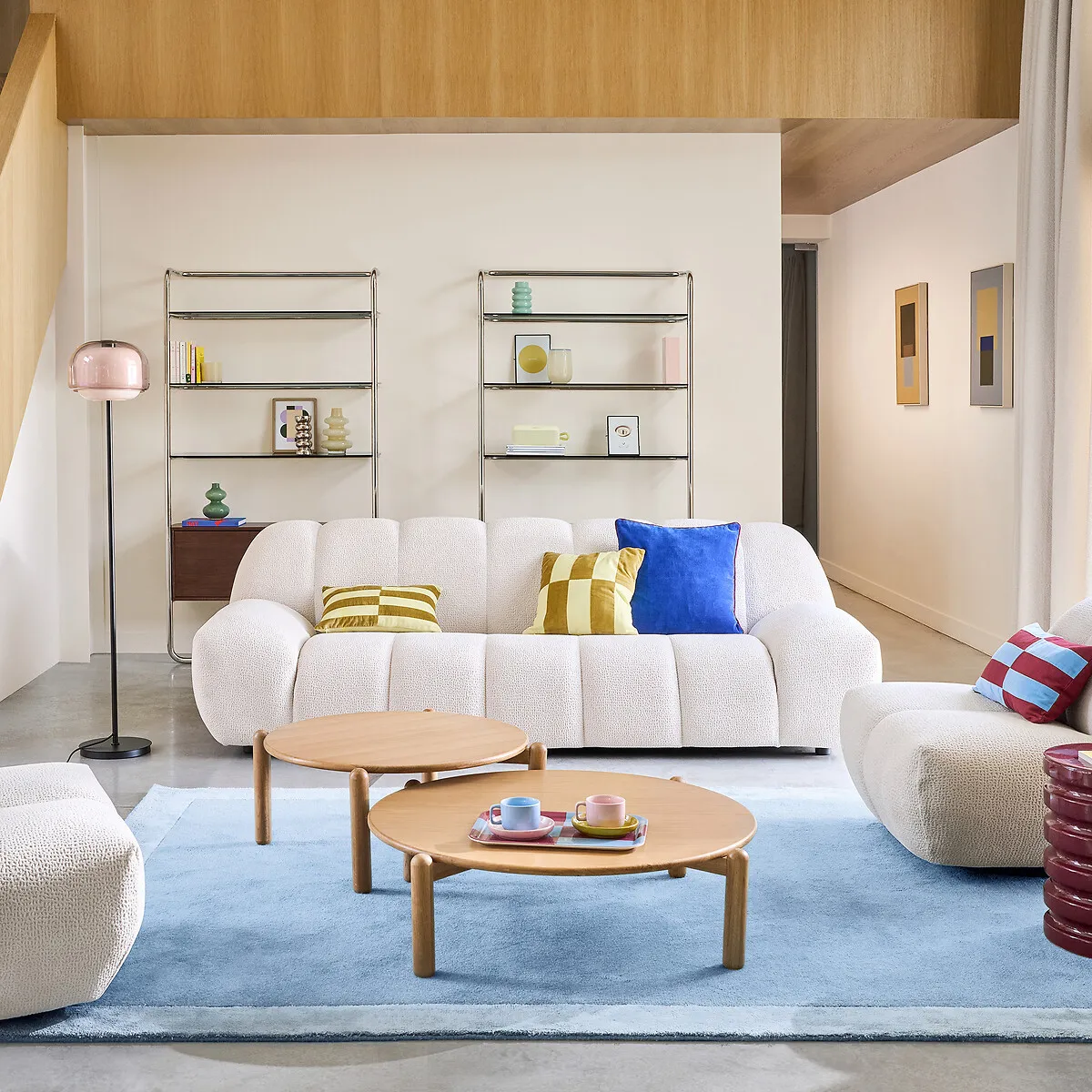 Fauteuil XL, Tissu Relief, Nuria — vue 3