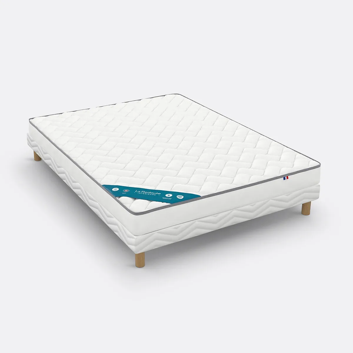 Ensemble Matelas Mousse, Soutien Mi-ferme, Accueil Moelleux Et Sommier