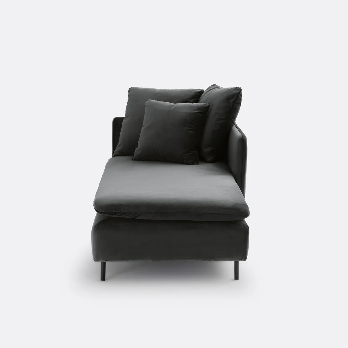 Méridienne Modulable, En Velours, Profondeur 179 Cm, IVETE — vue 3
