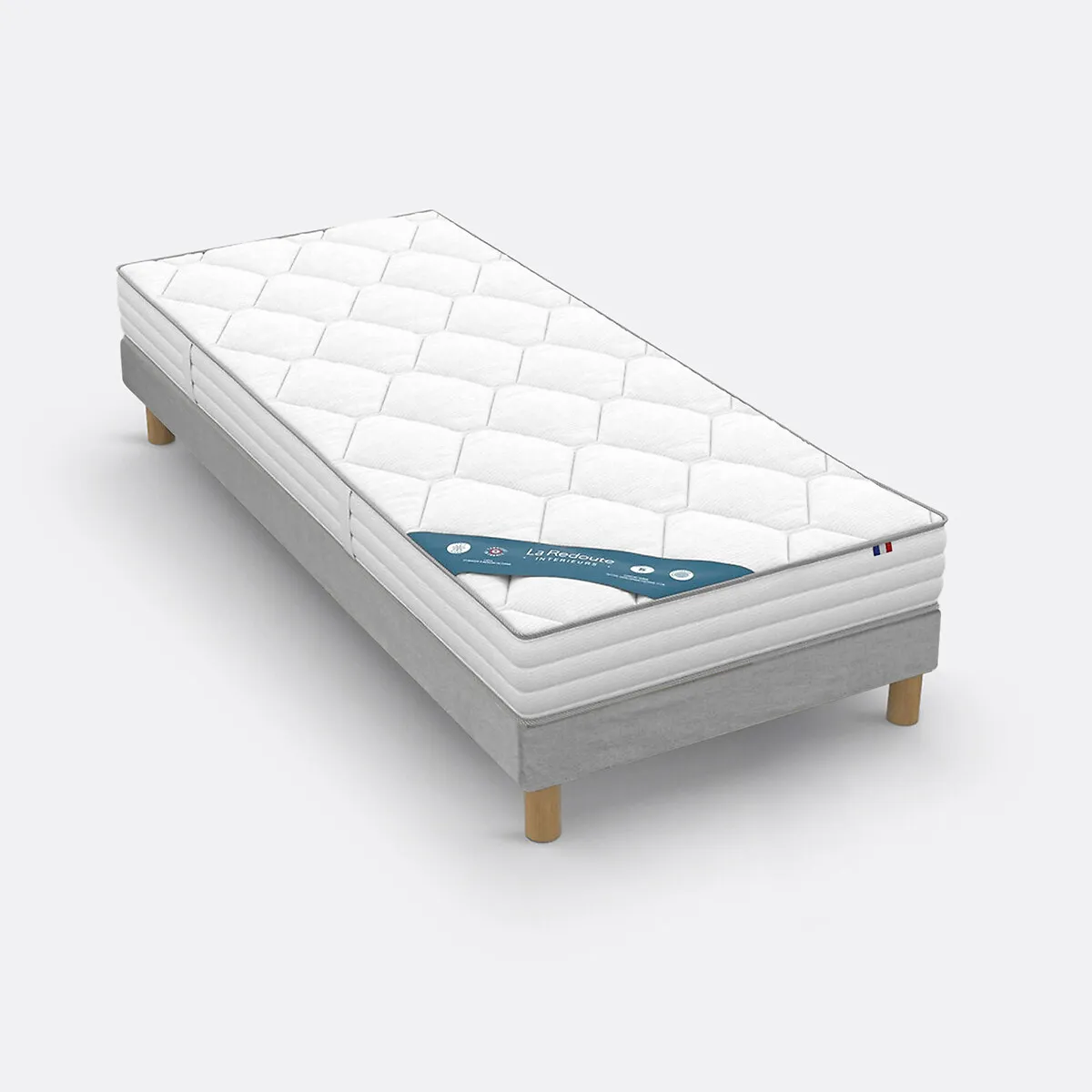 Ensemble Matelas Latex, Soutien Ferme, Accueil Enveloppant Et Sommier — vue 3