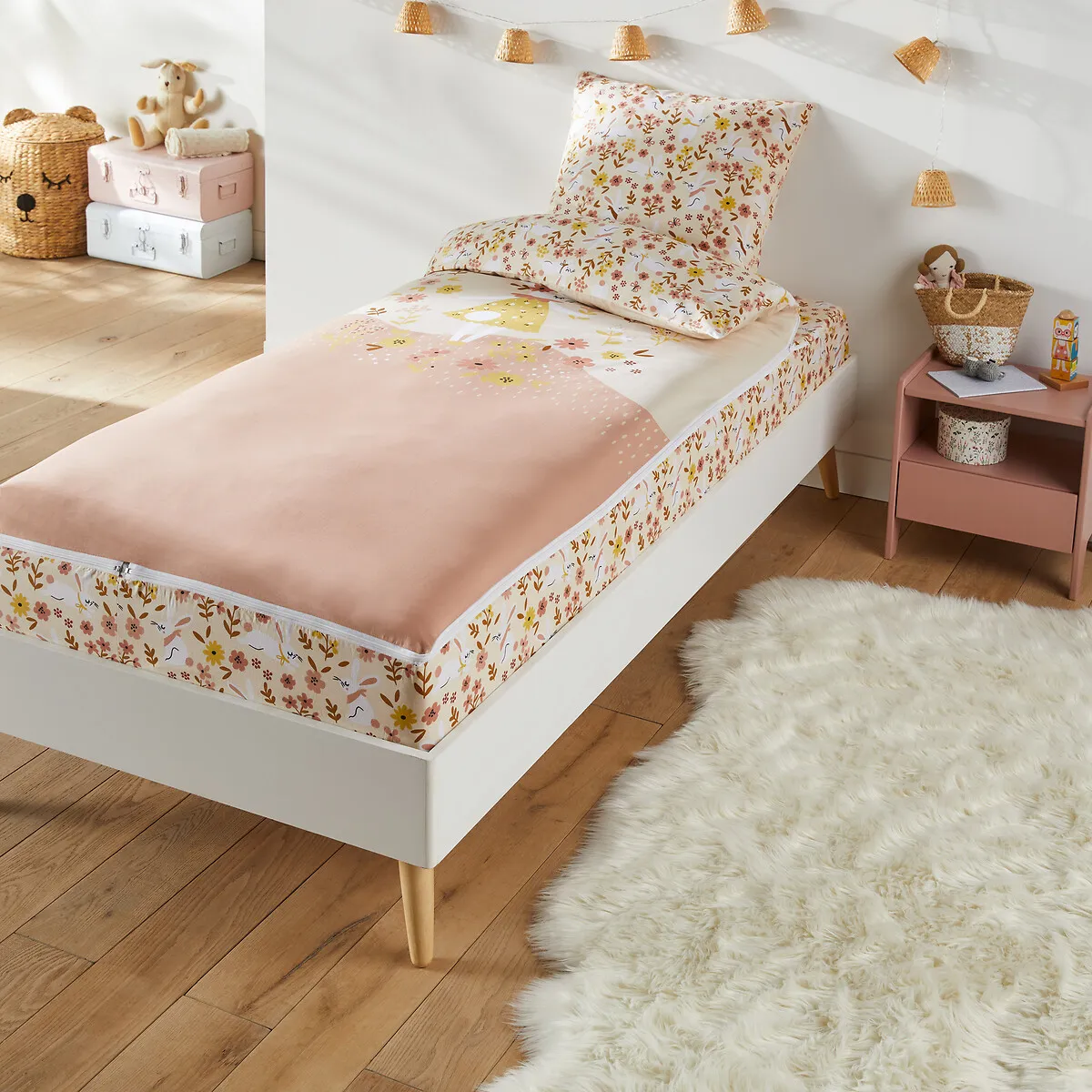 Caradou® Sans Couette, Lapin Fleuri