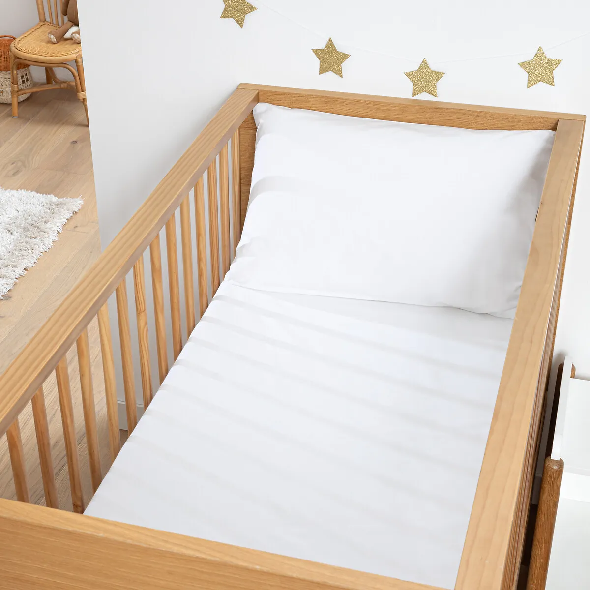 Drap-housse Bébé, En Percale De Coton, Bonnet 17 Cm