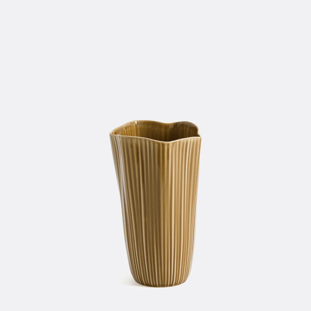 Vase Strié En Céramique, Akaria