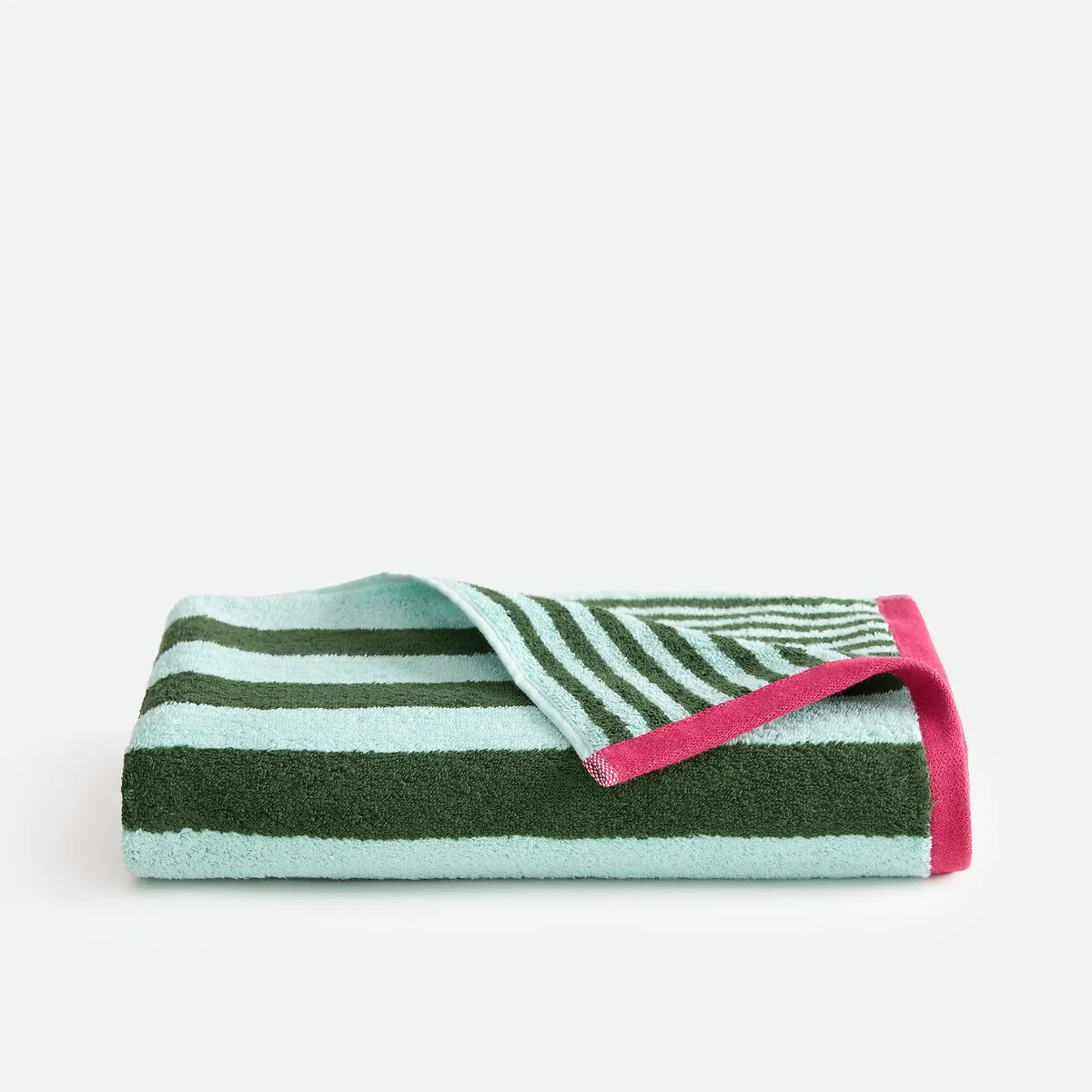 Maxi Drap De Bain Rayé, En Éponge Bouclette 500g, DANI BICOLORE