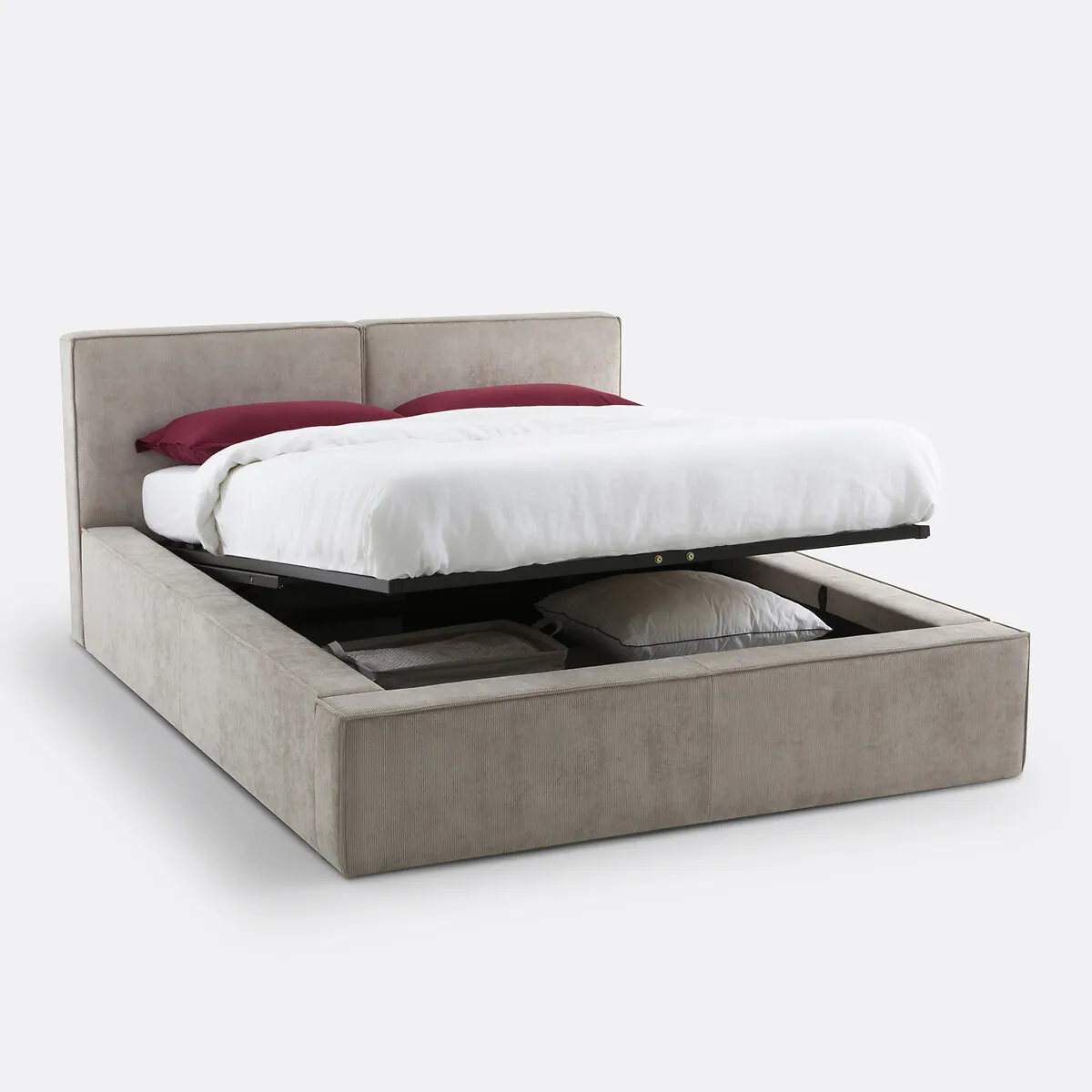 Lit Coffre Avec Sommier Relevable, Seven