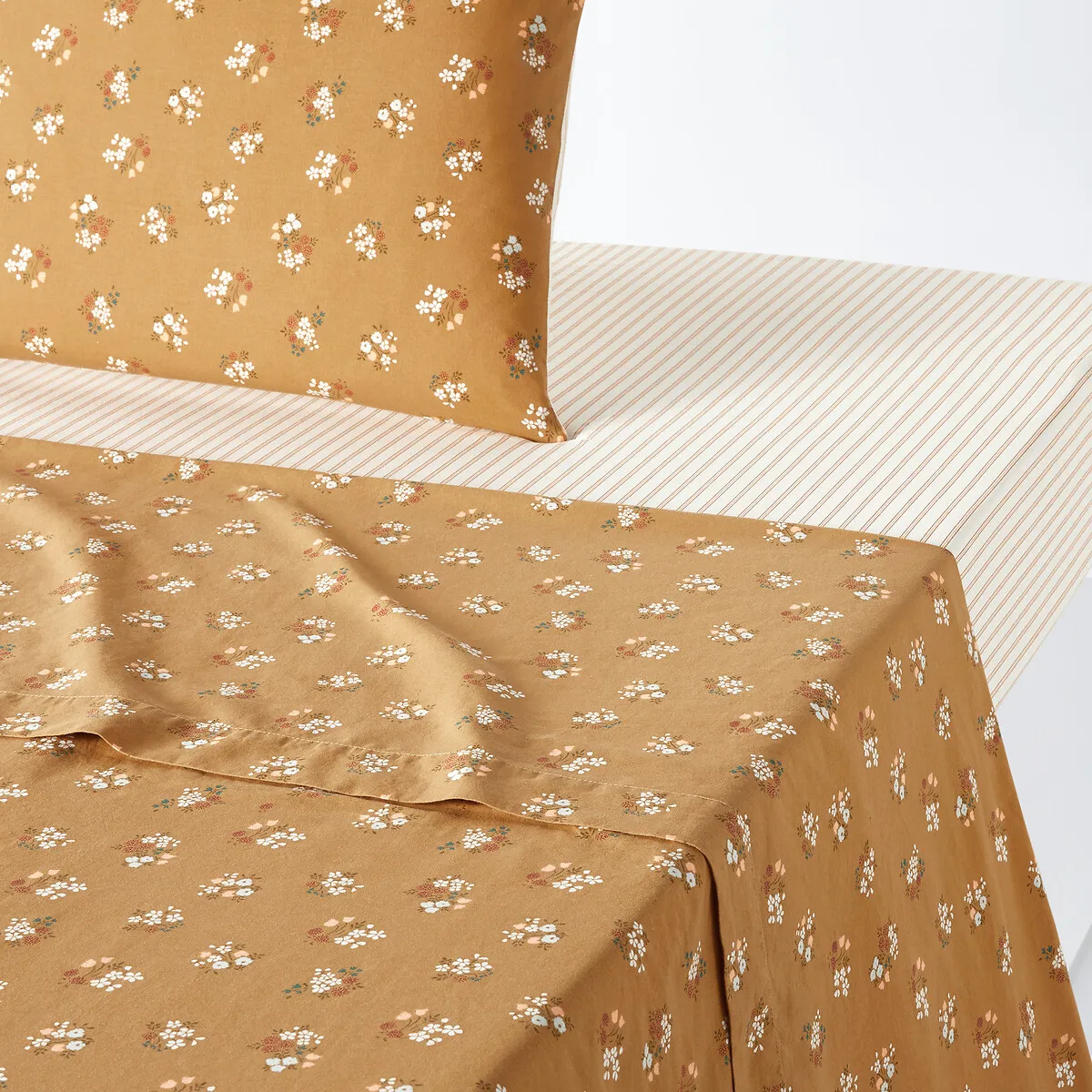 Drap Plat Coton Lavé, Francine