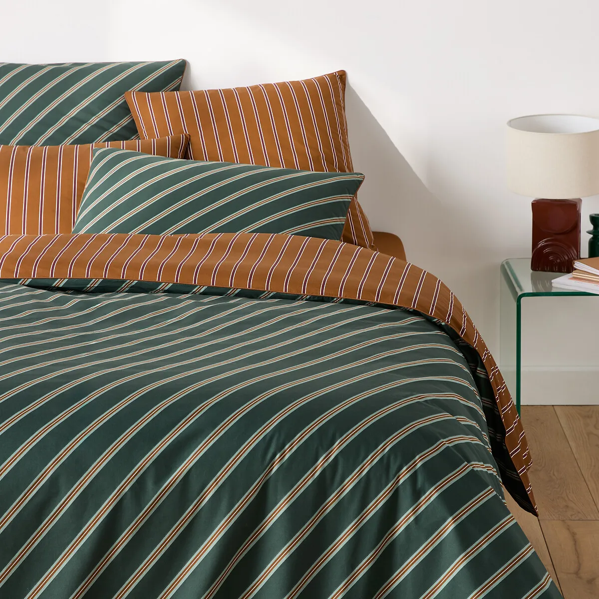 Housse De Couette En Satin De Coton, Georgio