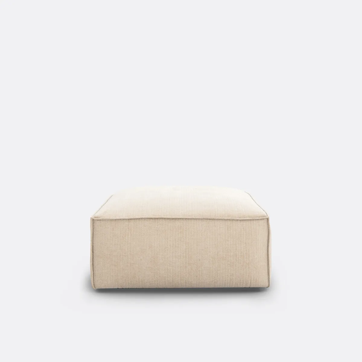Pouf Modulable, Velours Côtelé Vintage, Seven