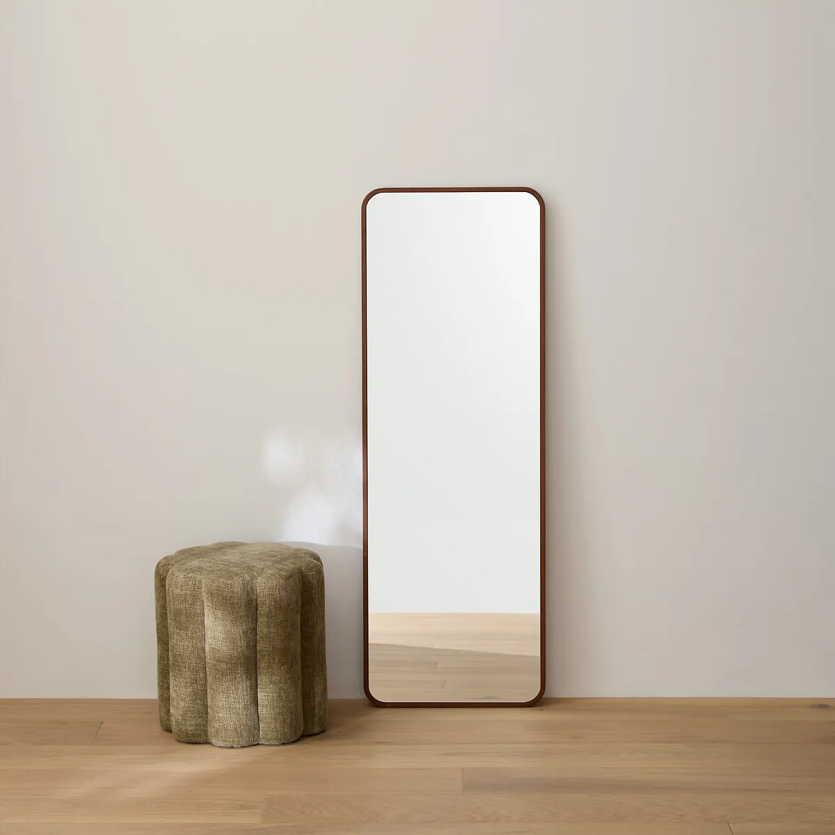 Miroir Rectangulaire, En Plaqué Noyer, 42 X 120 Cm, IODUS