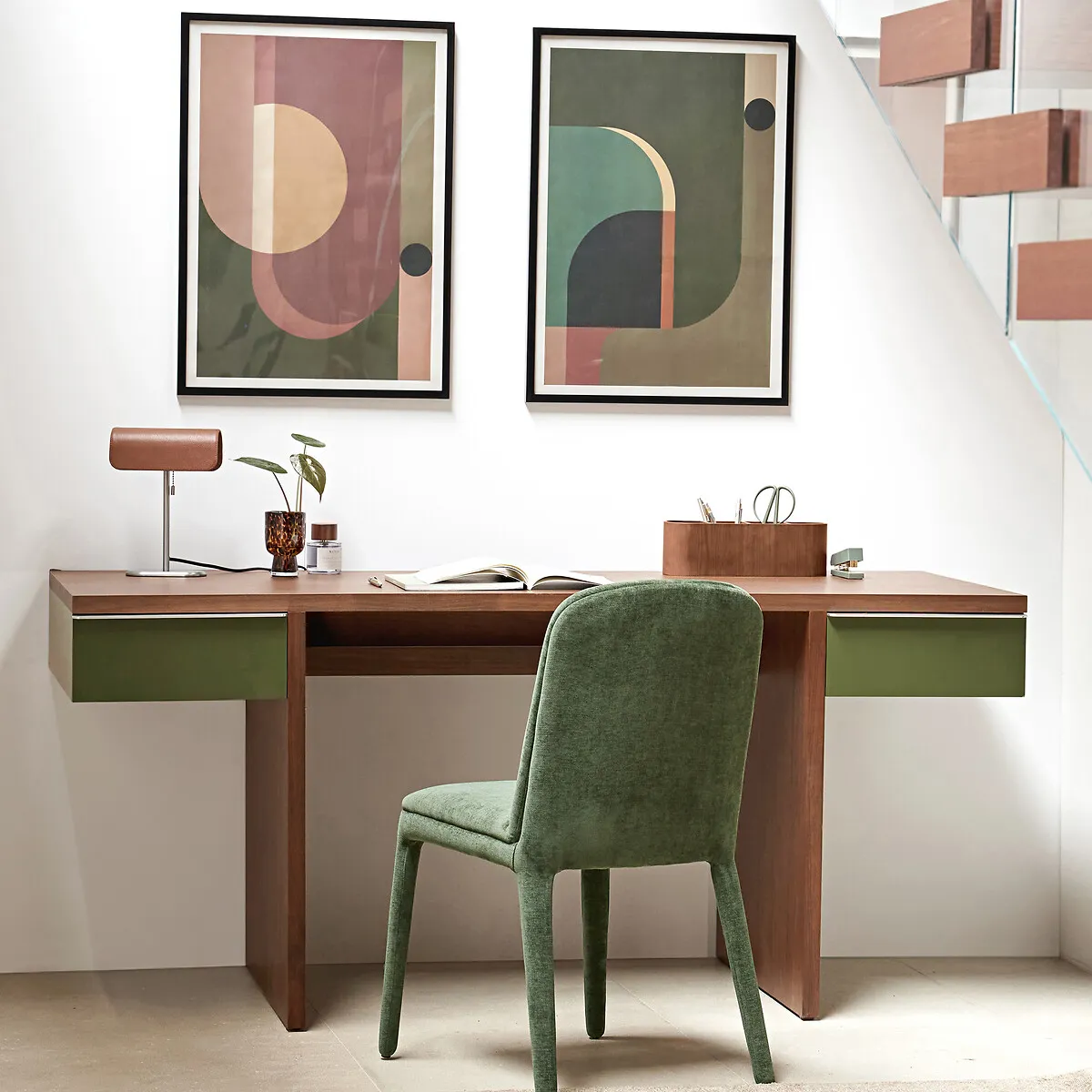 Lot De 2 Chaises Gainées Tissu, Wilga — vue 3