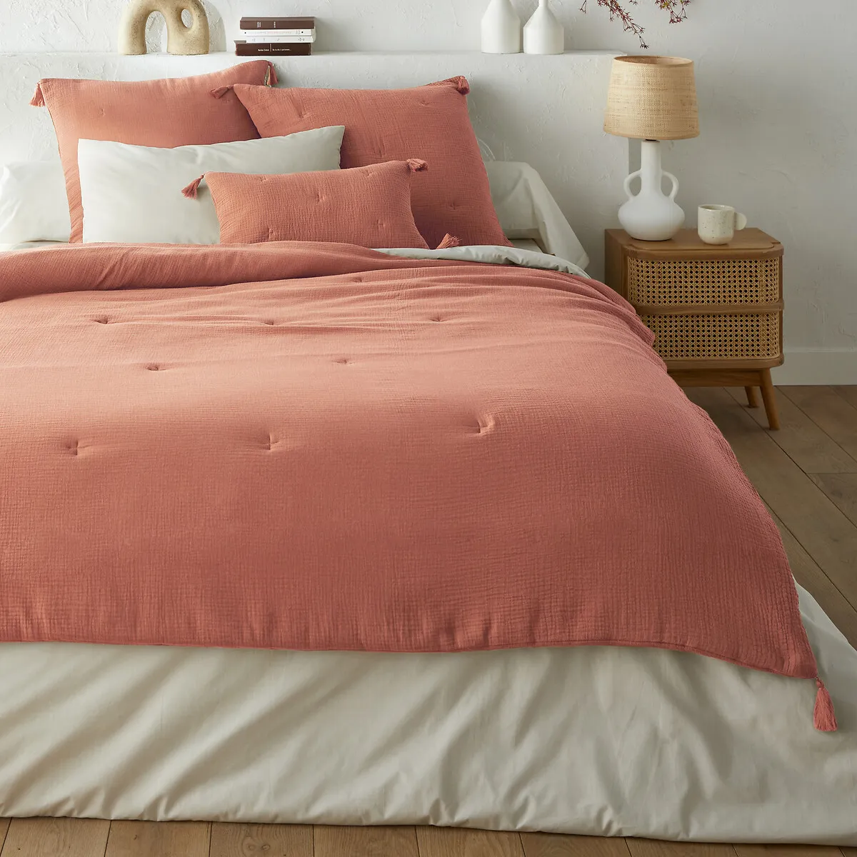 Housse De Coussin Matelassée Gaze De Coton, Kumla — vue 3
