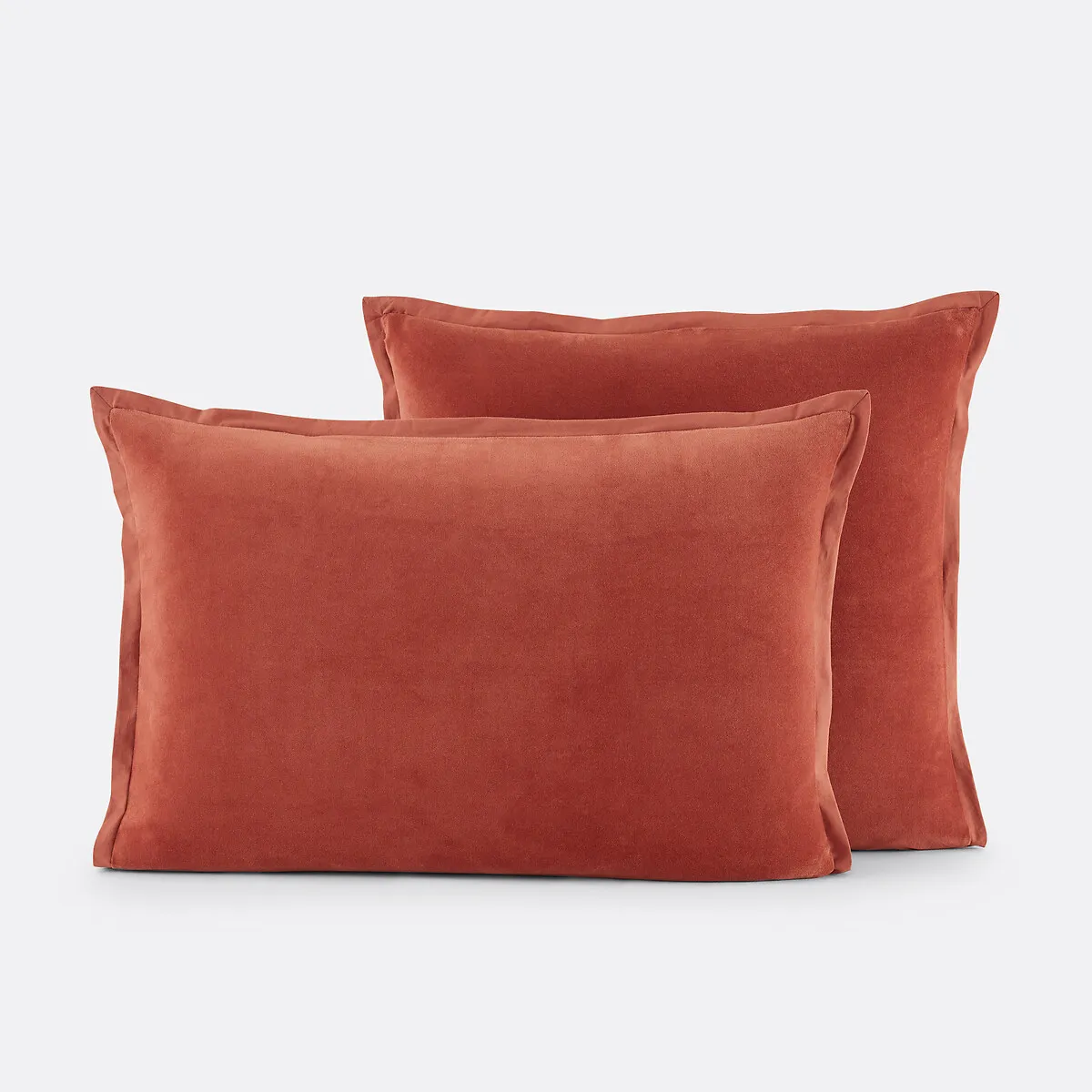 Taie D'oreiller Biface Velours/coton Lavé Noria