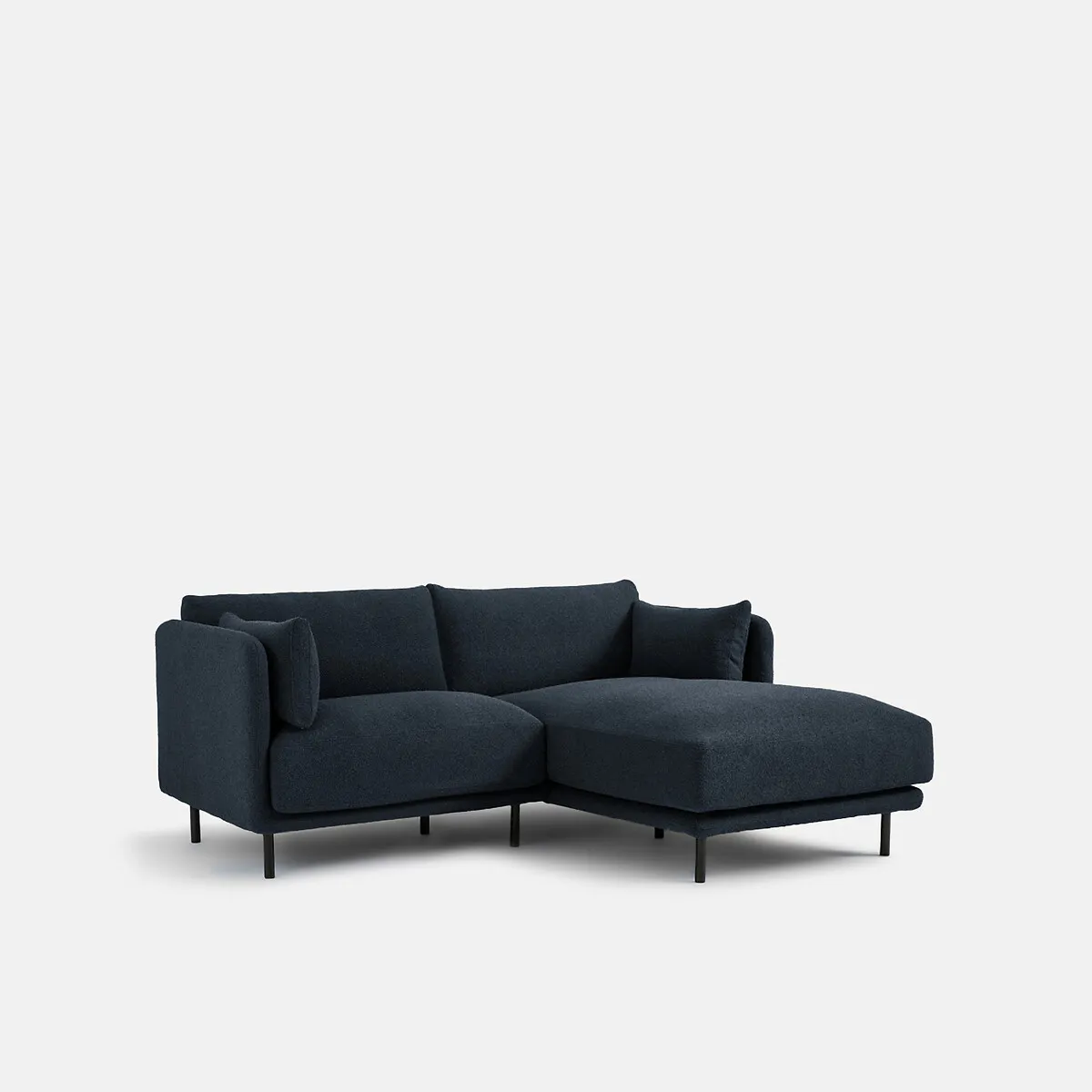 Canapé Angle Droit, 3 Places, En Bouclette Fine, VICTOR — vue 3