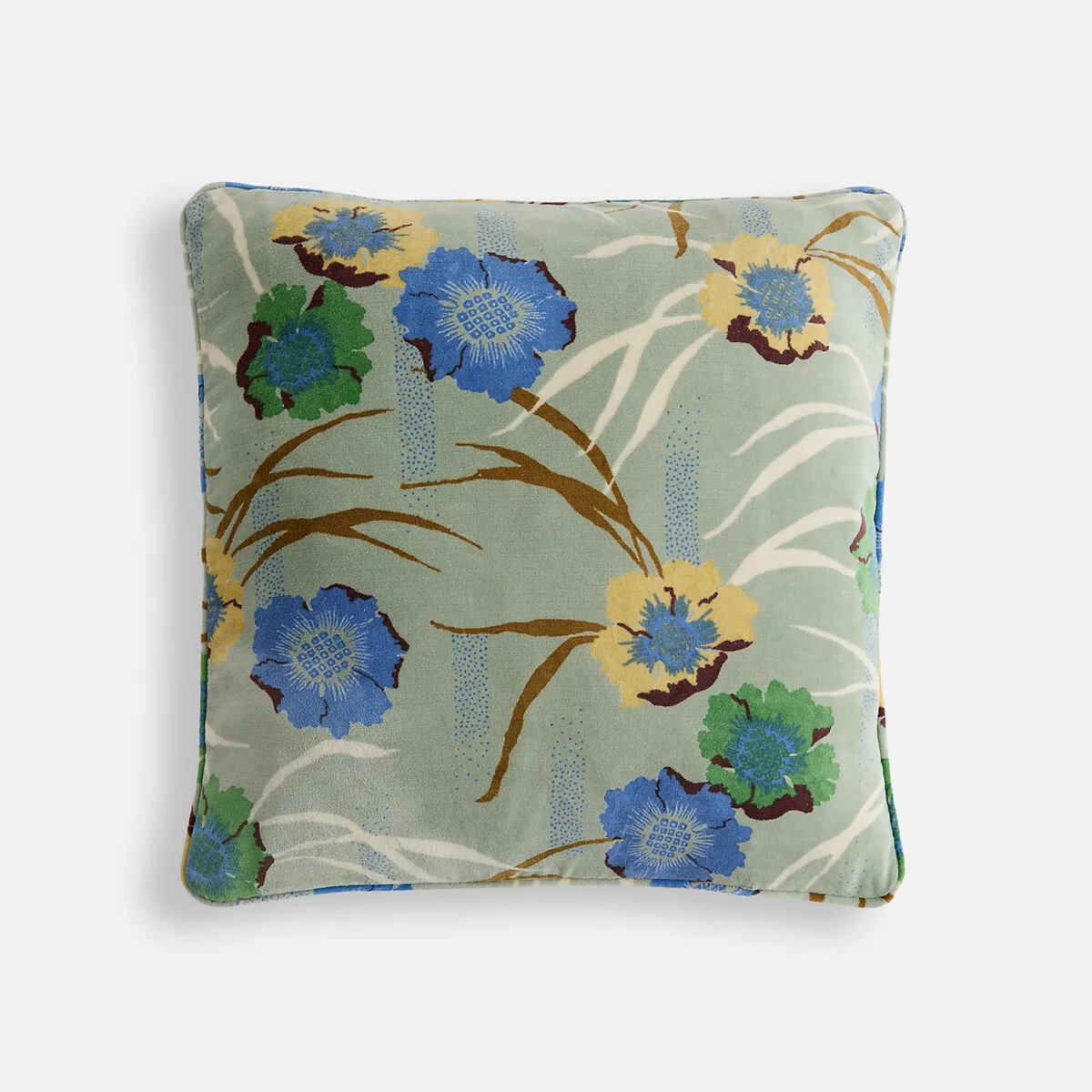 Housse De Coussin Carrée 45x45 Cm, En Velours De Coton Imprimé, MOWAN