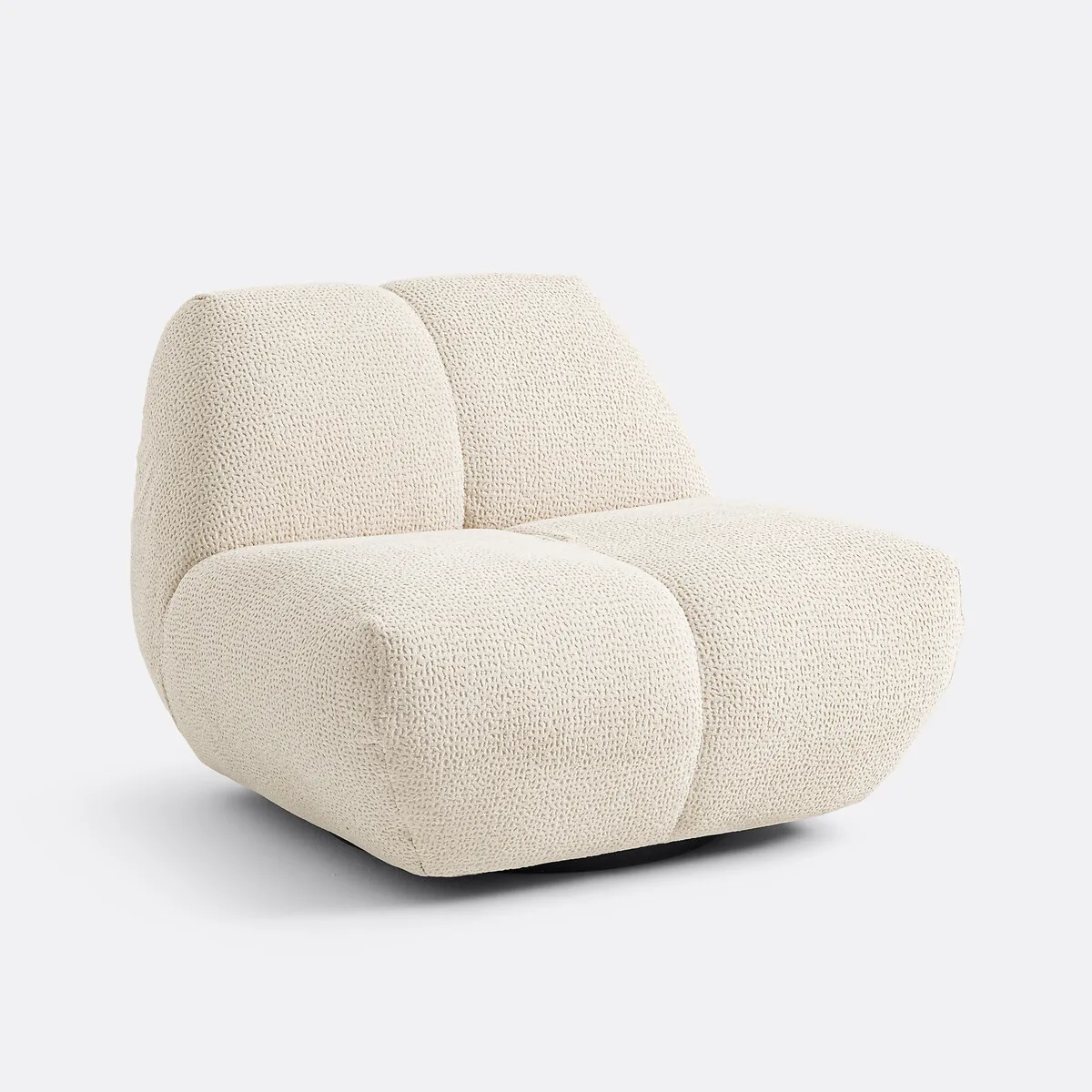 Fauteuil Pivotant, Tissu Relief, Nuria