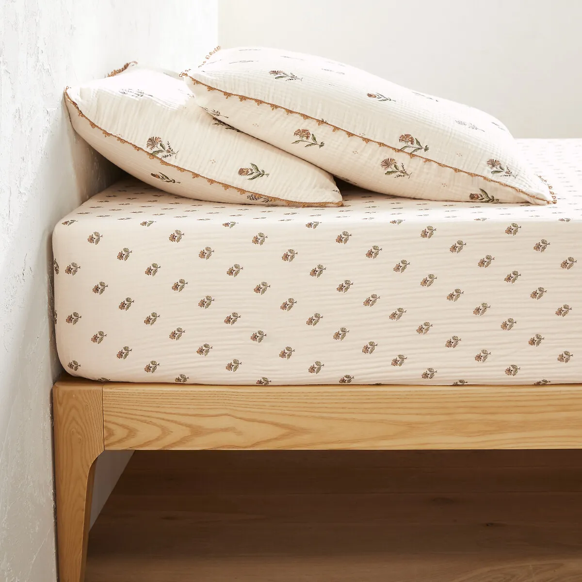 Drap Housse Gaze De Coton Bonnet 30 Cm, Emeline