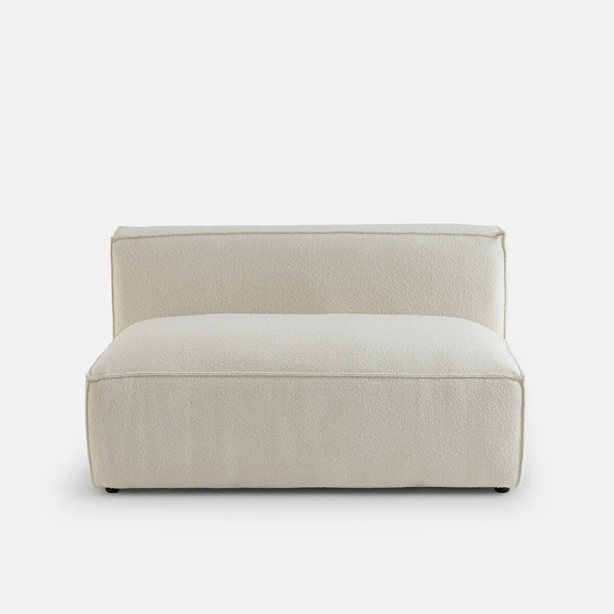 Elément Banquette Pour Canapé Modulable, 2 Places, En Bouclette, SEVEN
