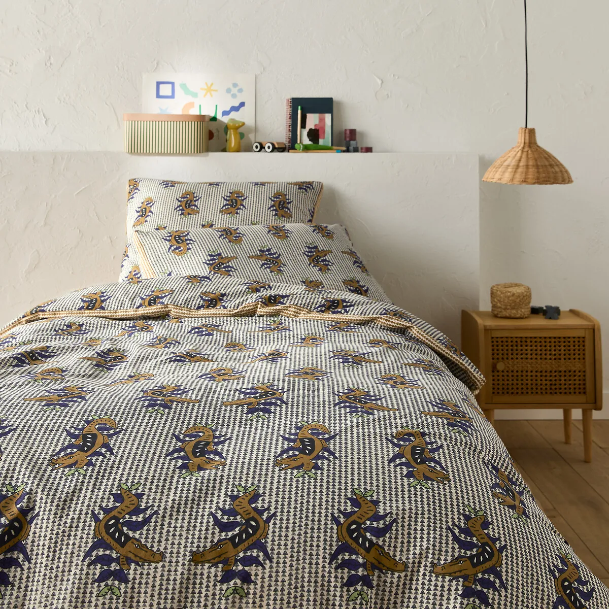 Housse De Couette 50% Coton Recyclé, Zakari