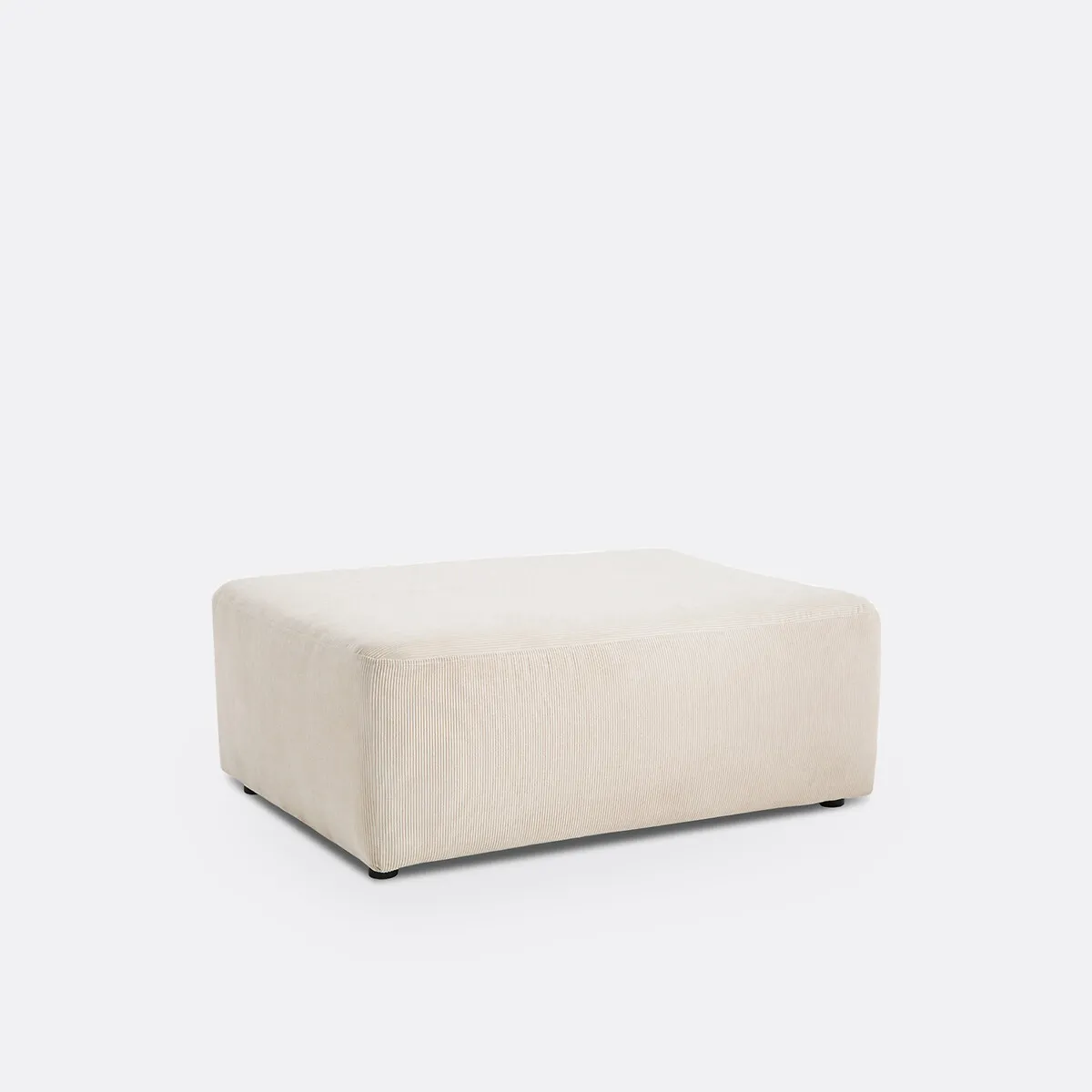 Pouf, En Velours Côtelé Fines Côtes, MONICA — vue 3