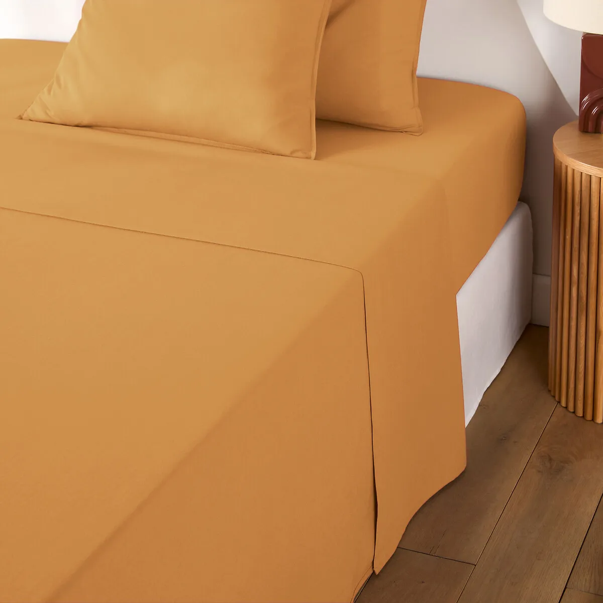 Drap Plat Uni En Coton Lavé, Scenario — vue 3